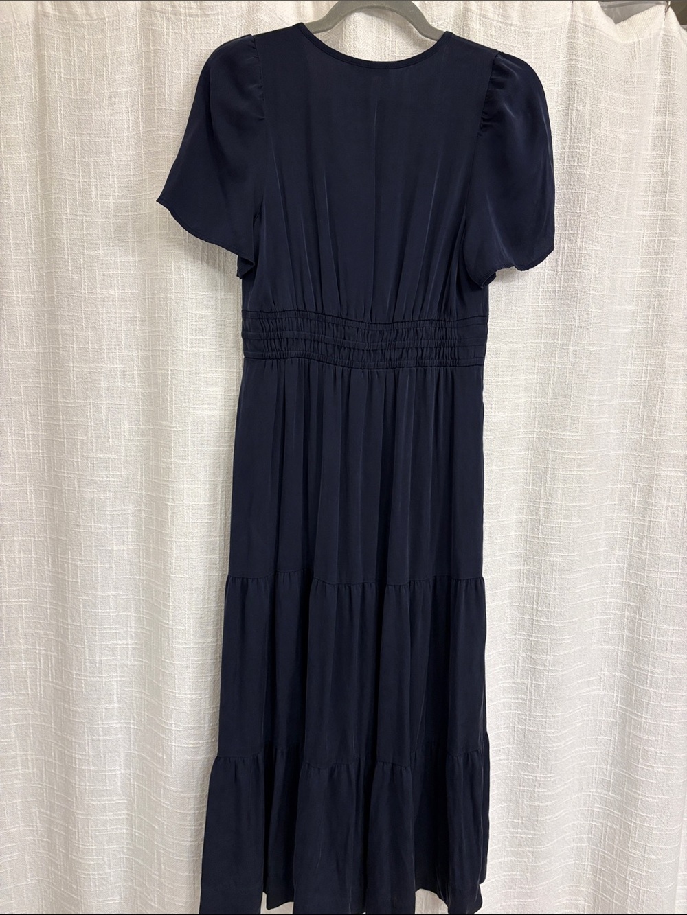 Quince Washable Stretch Silk Tiered Maxi Dress - Picture 7 of 9